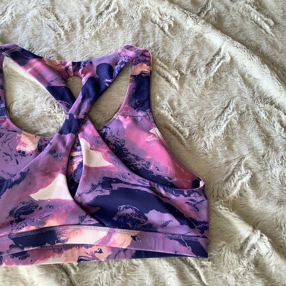 NWT Brisas Marble sports bra activewear athletic athleisure size large - Picture 7 of 10
